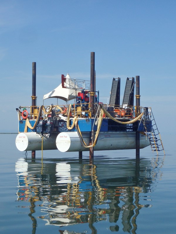 Jack-up barge metal welding and fabrication
