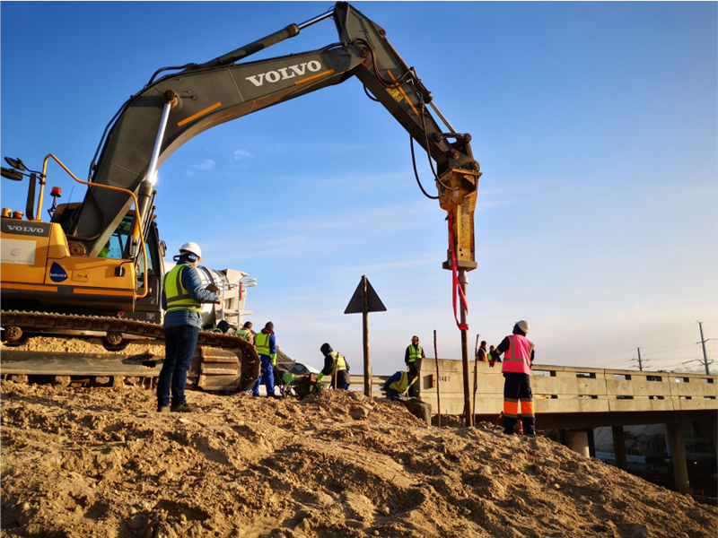 Geopile Africa Driven Iron Pile solutions for bridge abutments